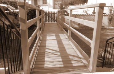 Passerelle en bois